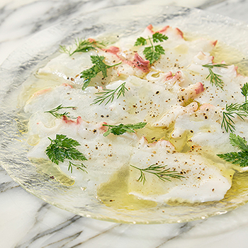 北海道産タコのマリネ 熊本高岡オレンジ園レモンのドレッシング